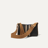 The Casual Crossbody - Coffee Market Stripe