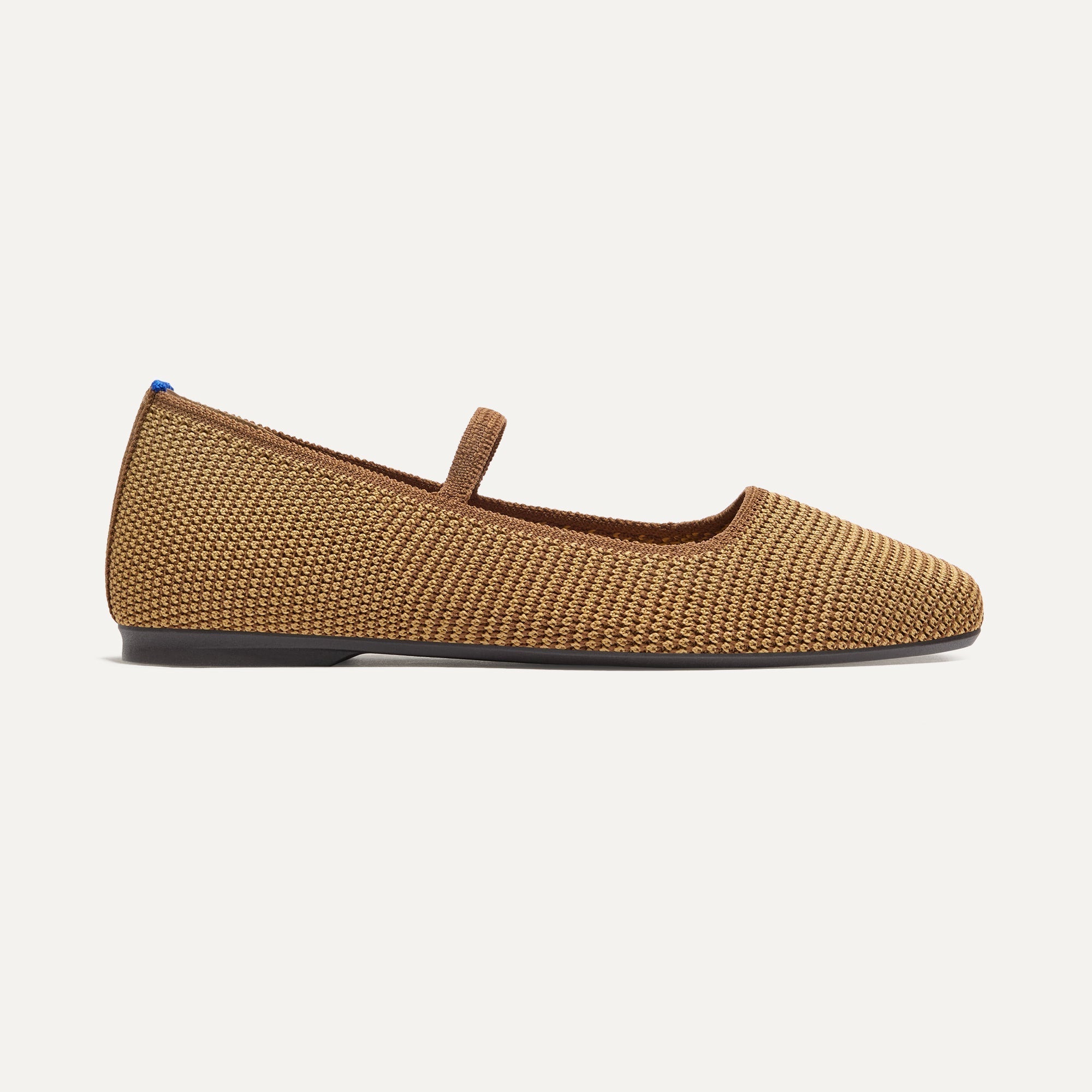 The Max Square Mary Jane - Wheat Raffia-Knit