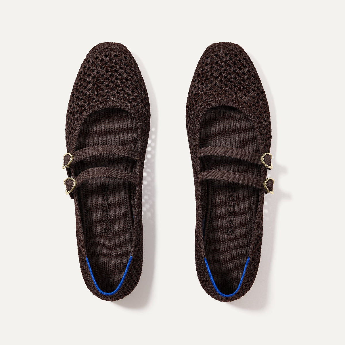 The Double Buckle Mary Jane - Chocolate Mesh