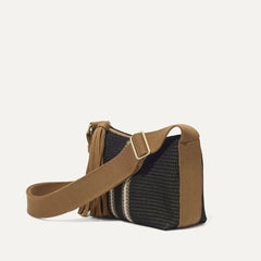 The Casual Crossbody - Coffee Market Stripe