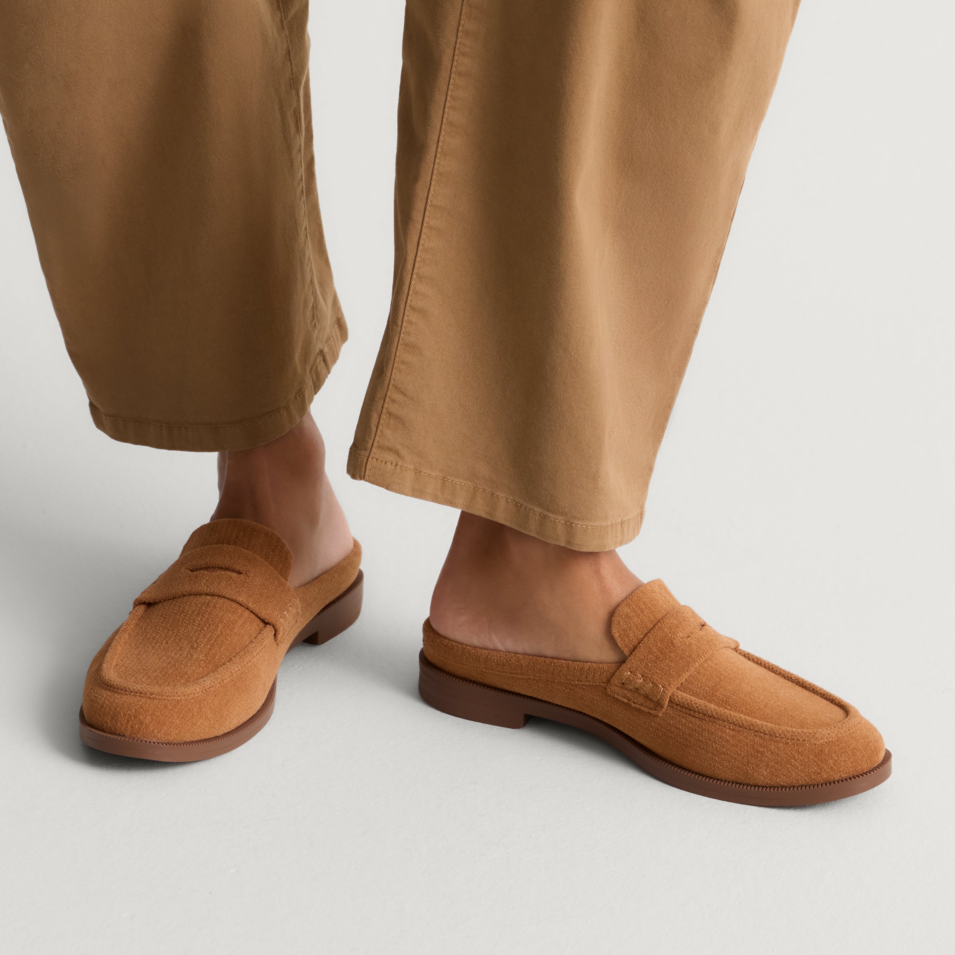 The Penny Loafer Mule - ReVelvet™ Caramel