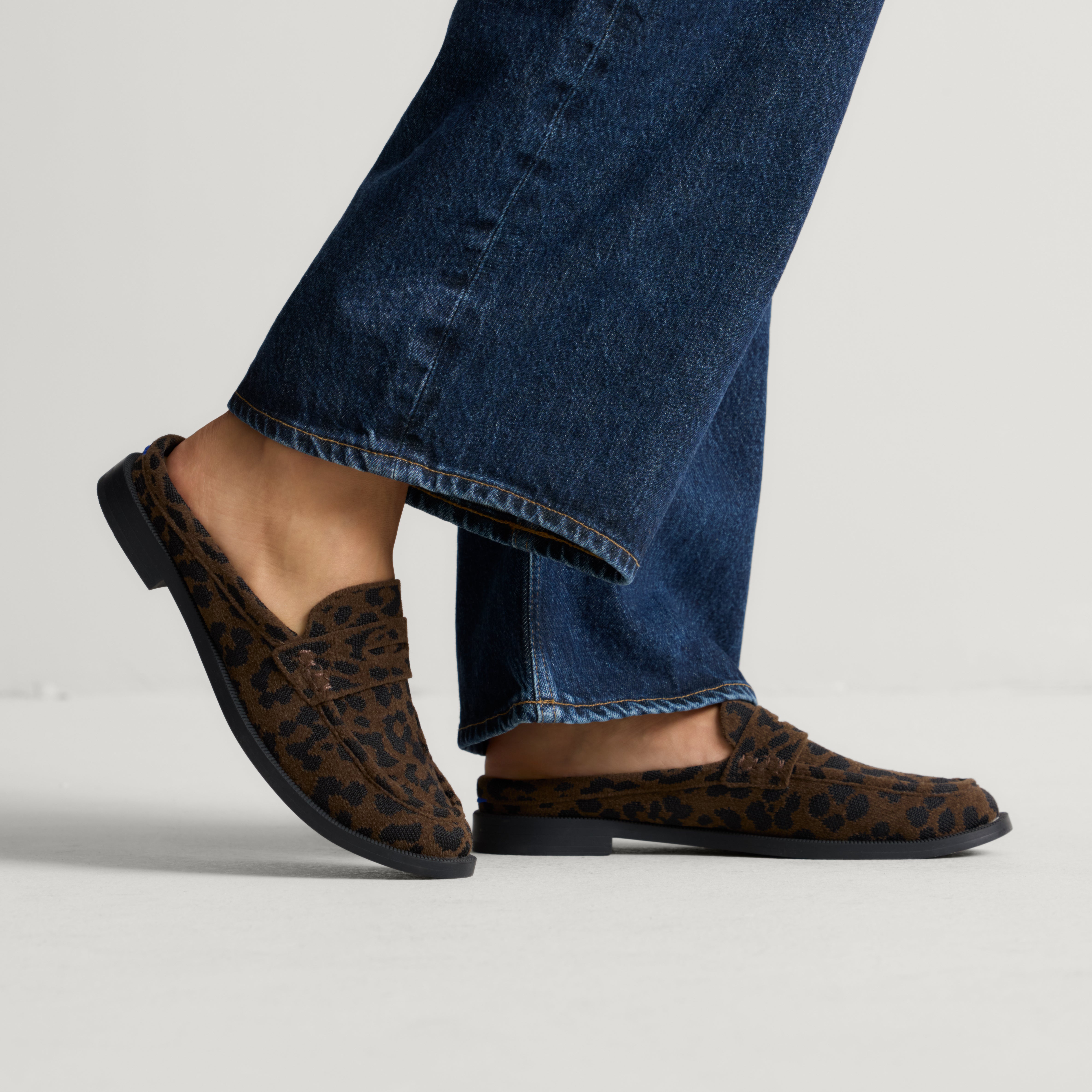 The Penny Loafer Mule - ReVelvet™ Cheetah