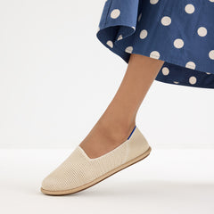 The Cruiser Loafer - White Raffia-Knit