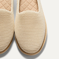 The Cruiser Loafer - White Raffia-Knit