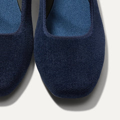 The Max Square Mary Jane - ReVelvet™ Navy