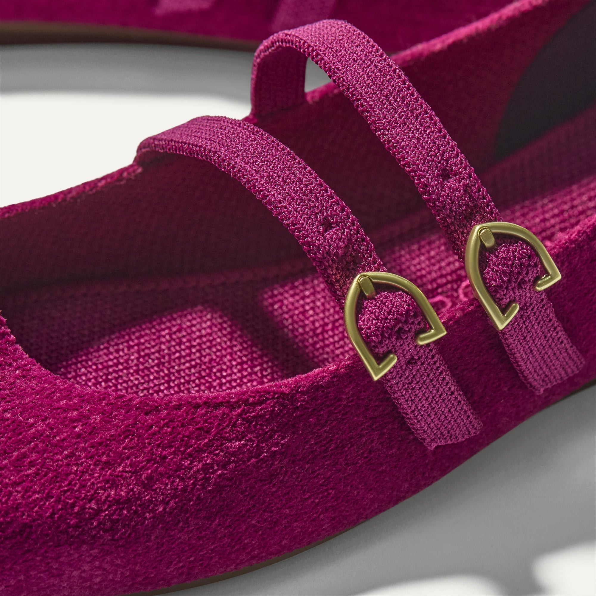 The Double Buckle Mary Jane - ReVelvet™ Mulberry