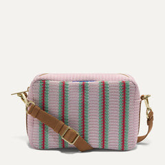 The Crossbody Camera Bag - Watermelon Market Stripe