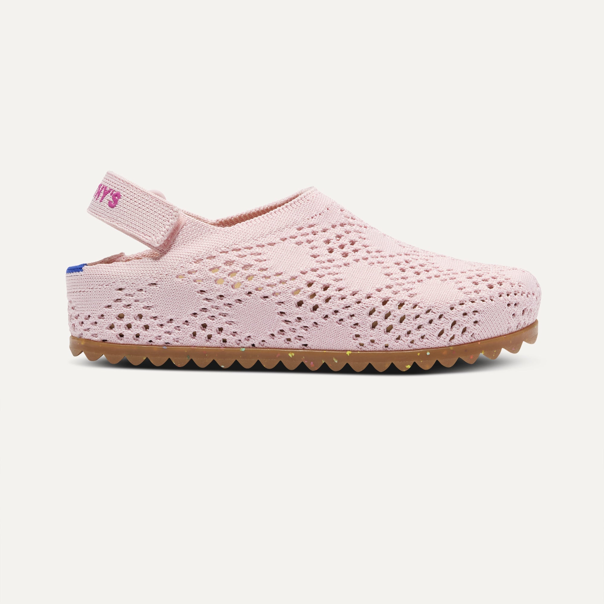 The Kids Clog - Pink Crochet