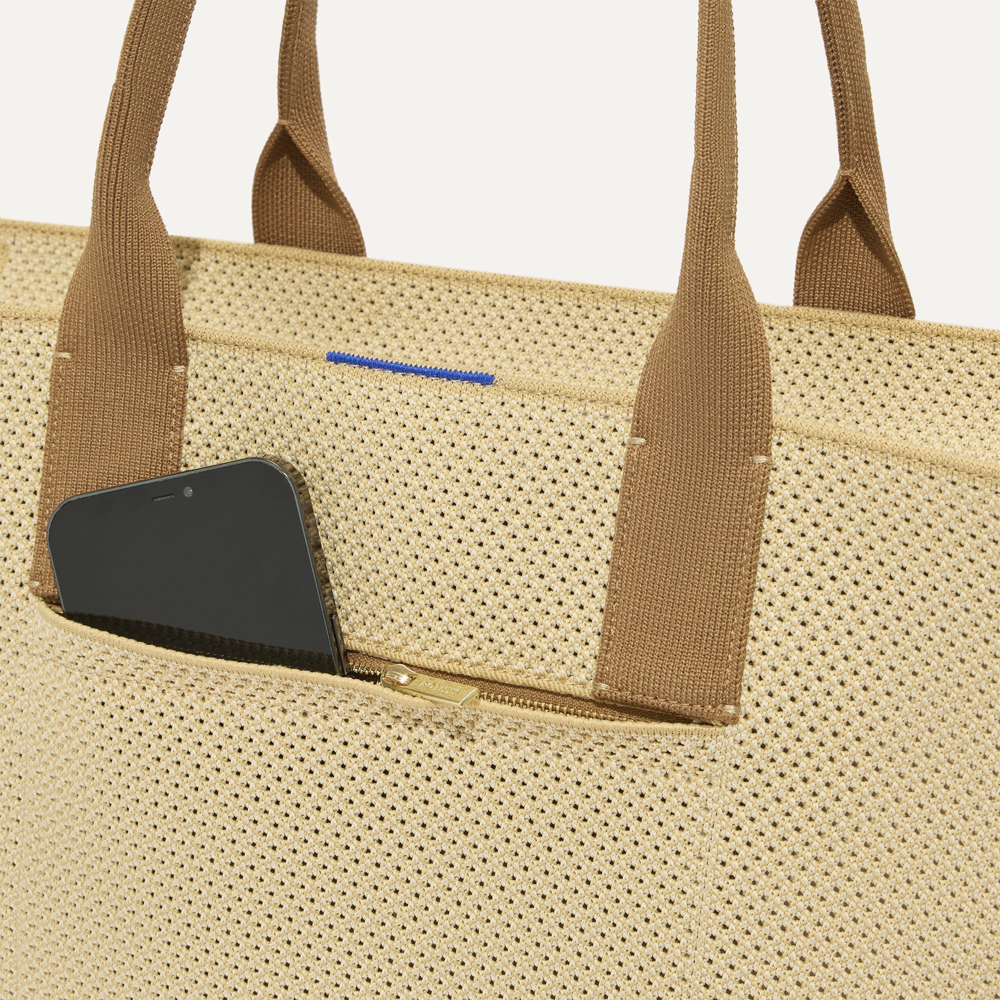 The Classic Tote - Macadamia Open-Knit