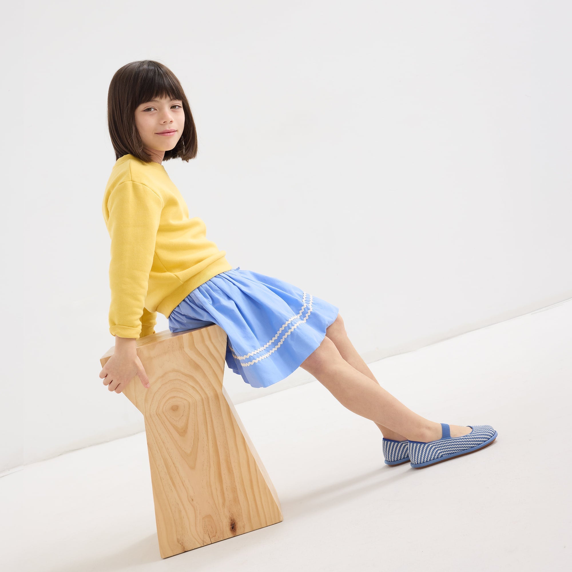 The Mini Mary Jane (for Kids) - Blueberry Stripe
