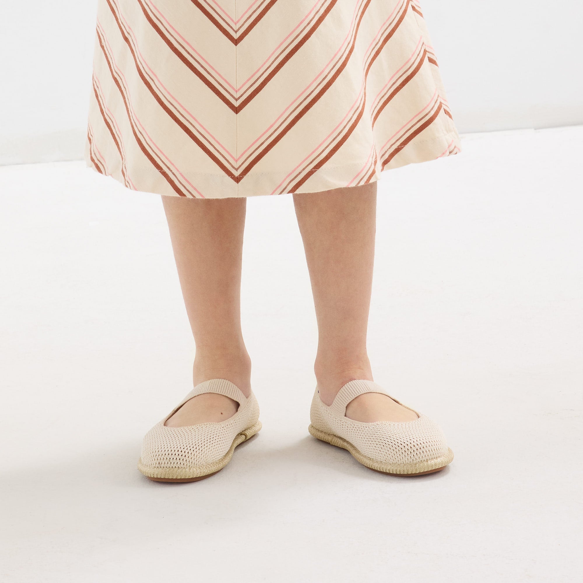 The Mini Mary Jane (for Kids) - Opal Raffia-Knit