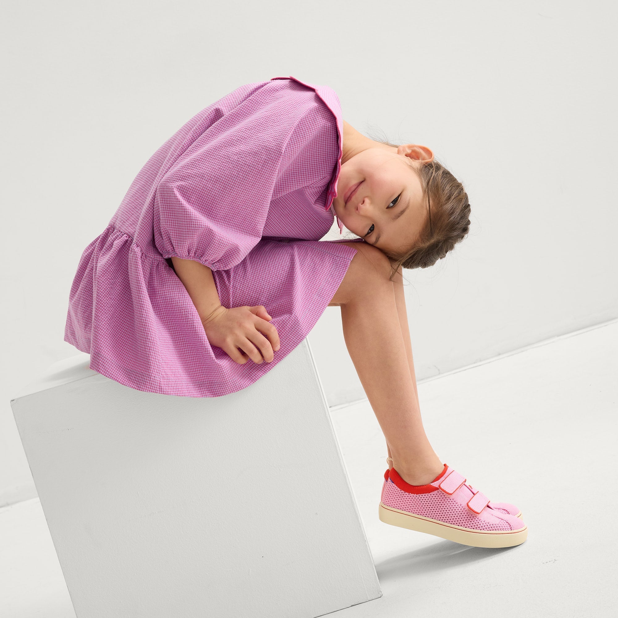The Kids Strap Sneaker - Tutu Open-Knit